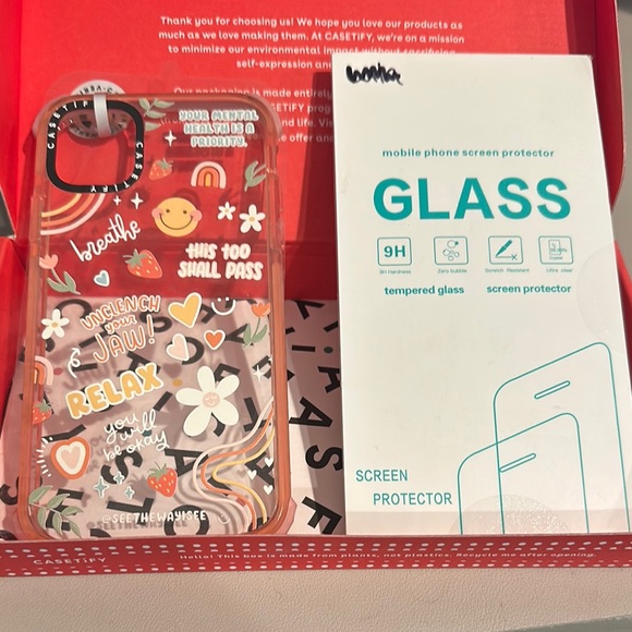 Casetify Clear Floral and Motivational Phone Case iPhone 11 - Picture 2 of 2